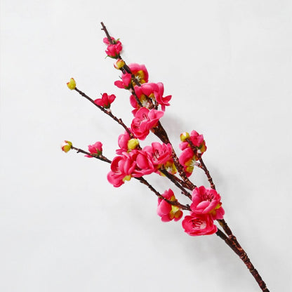 Realistic Artificial Plum Blossom Durable Flower Stick Stems Without Vase | 2 Feet