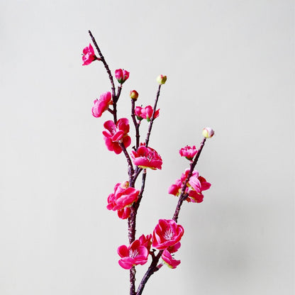 Realistic Artificial Plum Blossom Durable Flower Stick Stems Without Vase | 2 Feet