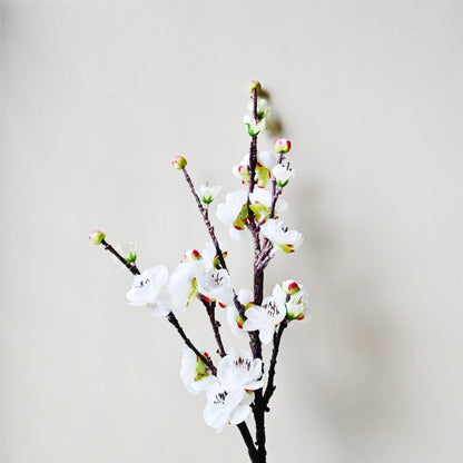 Realistic Artificial Plum Blossom Durable Flower Stick Stems Without Vase | 2 Feet