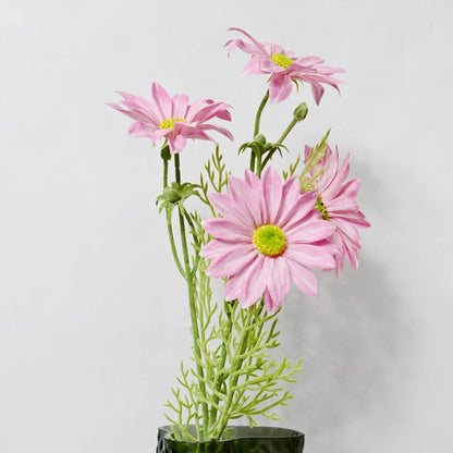 Lifelike Artificial Tall Ornamental Faux Gerbera Durable Flower Stick Stems Without Vase | 2 Feet