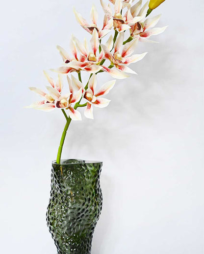 Vibrant Artificial Orchid Realistic Faux Stem Flower Plant Without Vase | 2 Feet