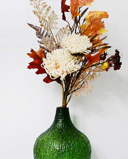 Delicate Artificial Bunch And Lifelike Faux with Leaves Flower Plant Without Vase | 2 Feet