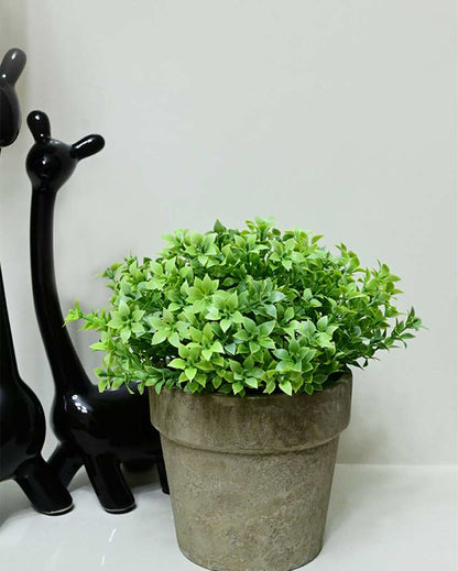 Greenery Artificial Plant with Basic Pot | 7 inches