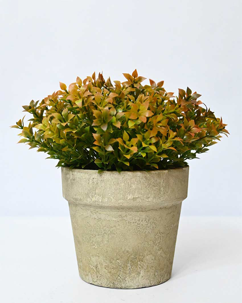 Greenery Artificial Plant with Basic Pot | 7 inches