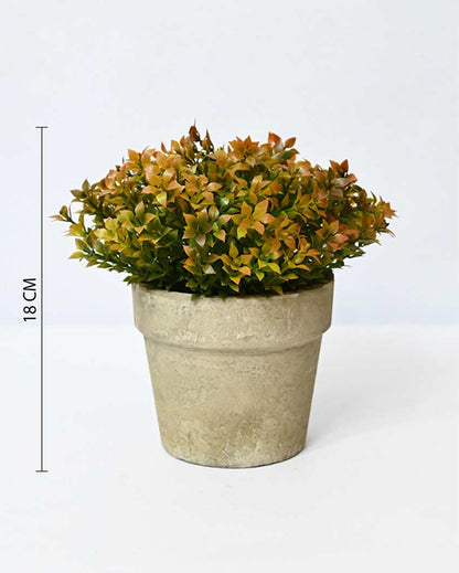 Greenery Artificial Plant with Basic Pot | 7 inches