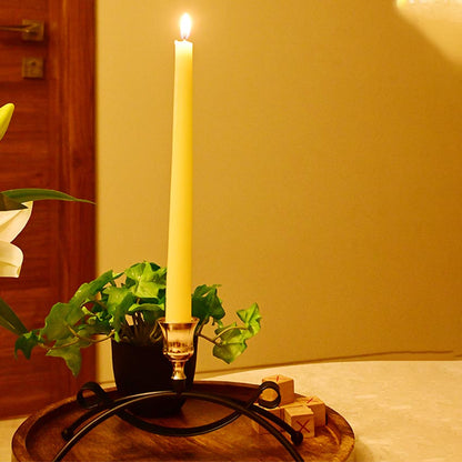 Elegant Arched Metal Black Candle Holder Without Candle | 4 x 3 x 8 inches
