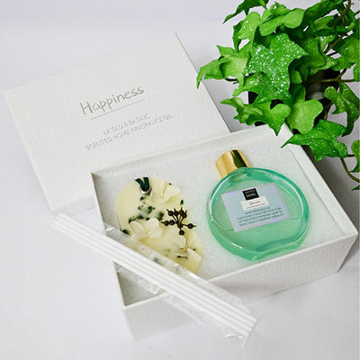 Elegant Natural Reed Diffuser with Refreshing Fresh Air Fragrance | 6 x 5 x 3 inches