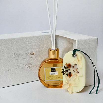 Elegant Natural Reed Diffuser with Refreshing Fresh Air Fragrance | 6 x 5 x 3 inches