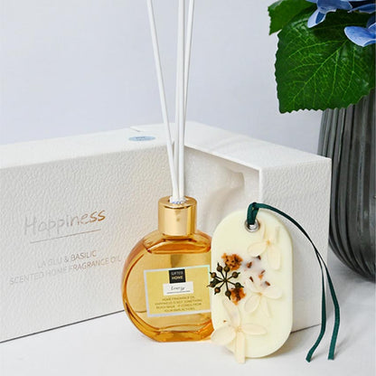 Elegant Natural Reed Diffuser with Refreshing Fresh Air Fragrance | 6 x 5 x 3 inches