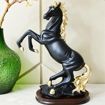 Majestic Stallion Resin Horse Statue  | 8 x 5 x 14 inches