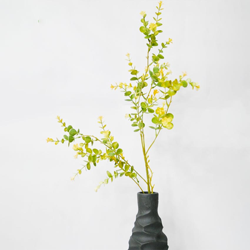 Elegant Minimalist Green Eucalyptus Foliage Branch Without Pot | 3 Feet