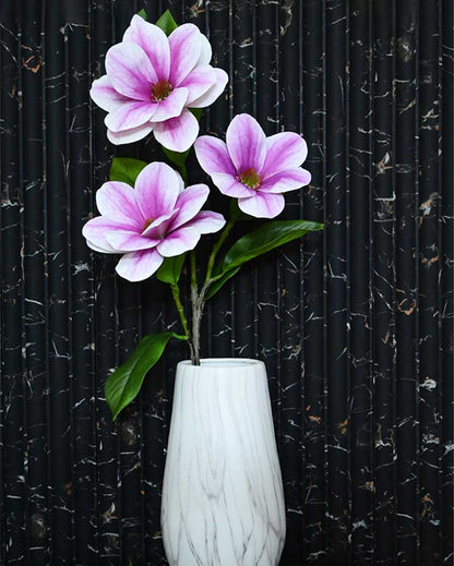 Elegant Artificial Magnolia Flower Sticks Without Vase | 3 Feet