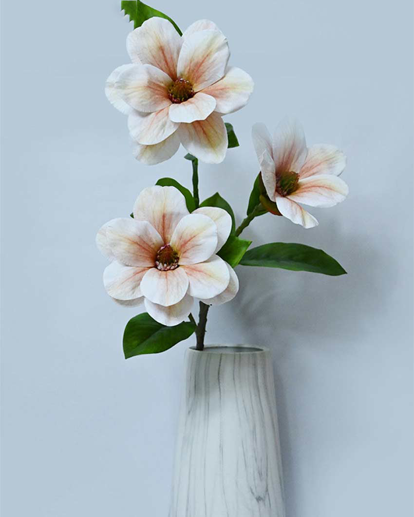 Elegant Artificial Magnolia Flower Sticks Without Vase | 3 feet