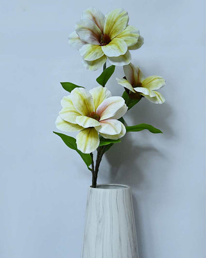 Elegant Artificial Magnolia Flower Sticks Without Vase | 3 Feet