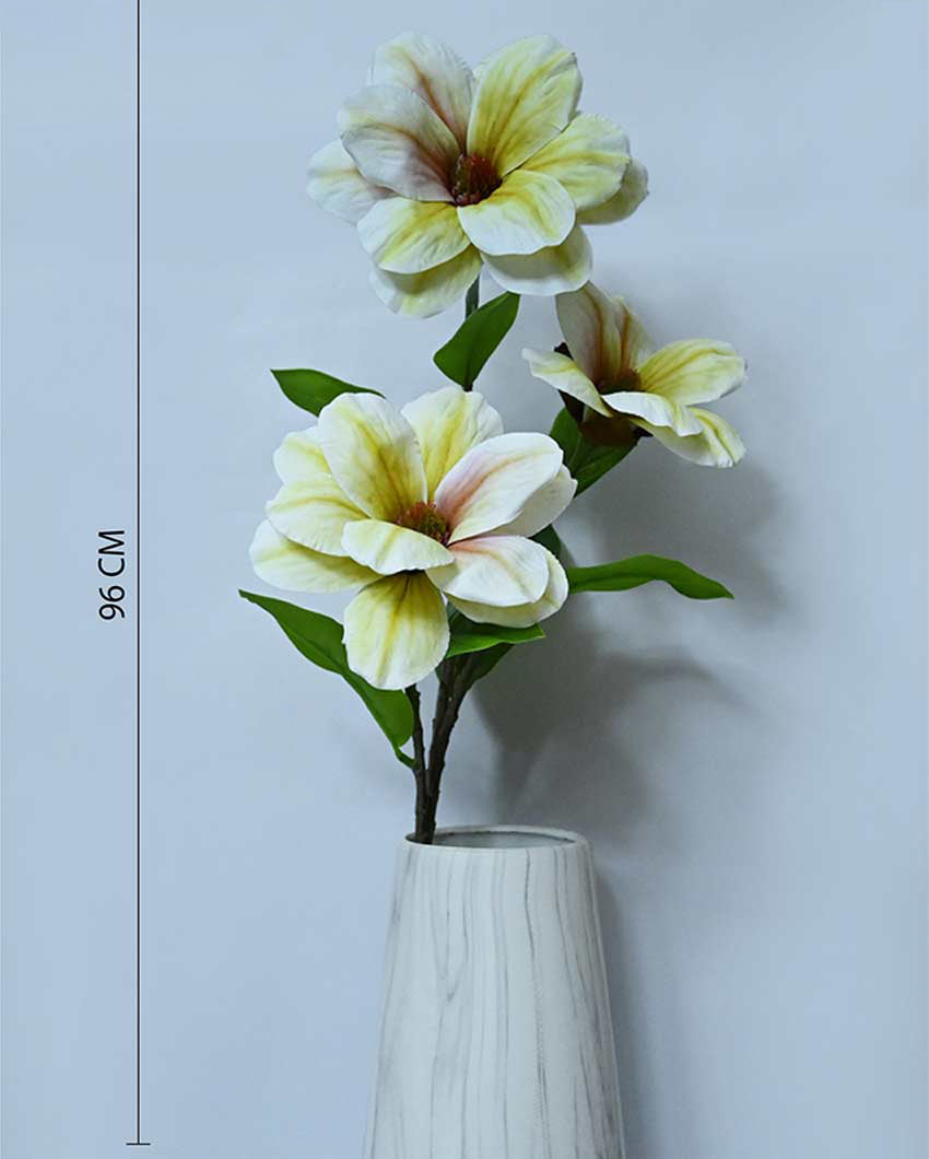 Elegant Artificial Magnolia Flower Sticks Without Vase | 3 feet