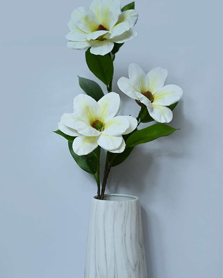 Elegant Artificial Magnolia Flower Sticks Without Vase | 3 feet