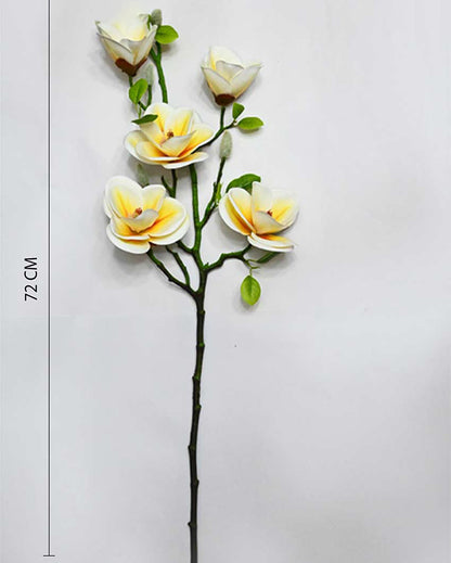 Graceful Artificial Magnolia Flower Sticks Without Vase | 2 Feet