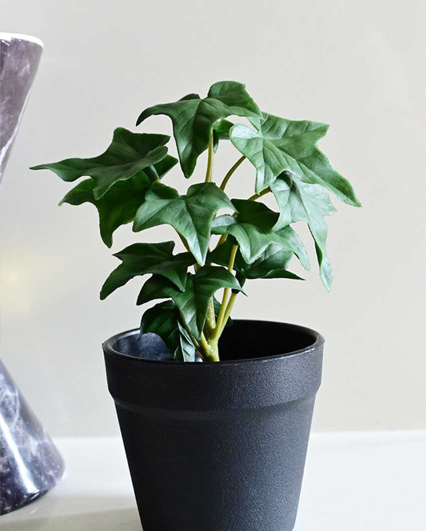 Trailing Artificial Ivy Plant with Basic Pot | 7 inches