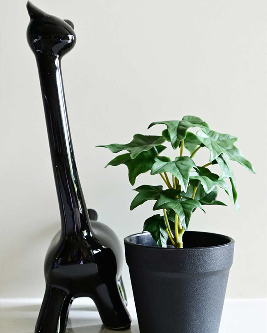 Trailing Artificial Ivy Plant with Basic Pot | 7 inches