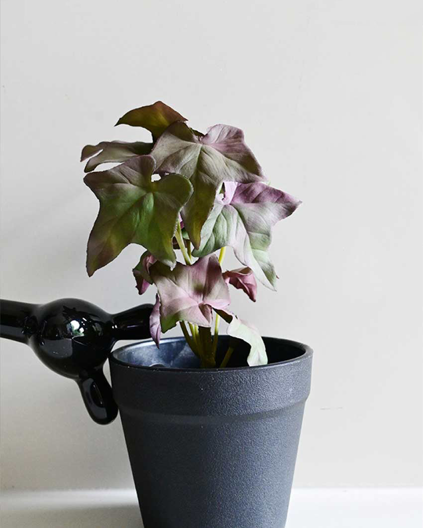 Trailing Artificial Ivy Plant with Basic Pot | 7 inches