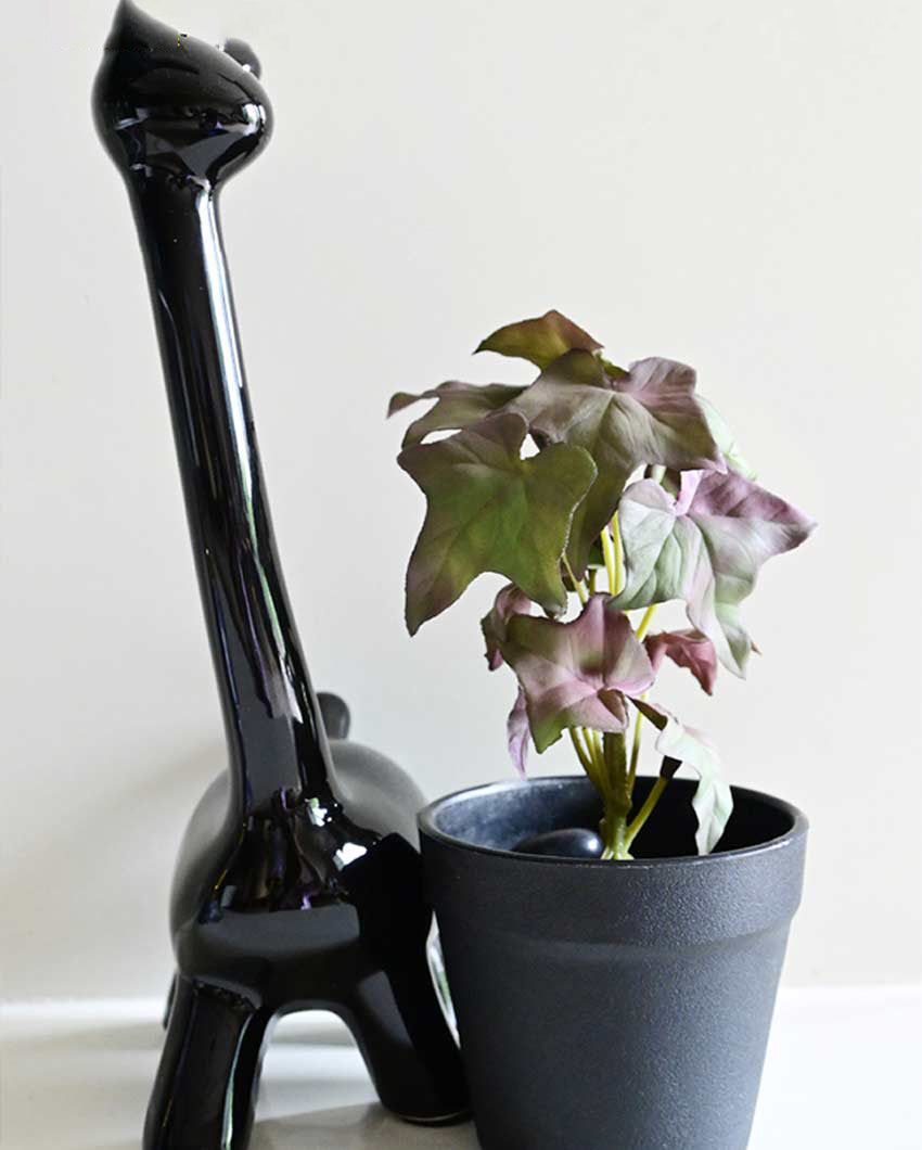 Trailing Artificial Ivy Plant with Basic Pot | 7 inches