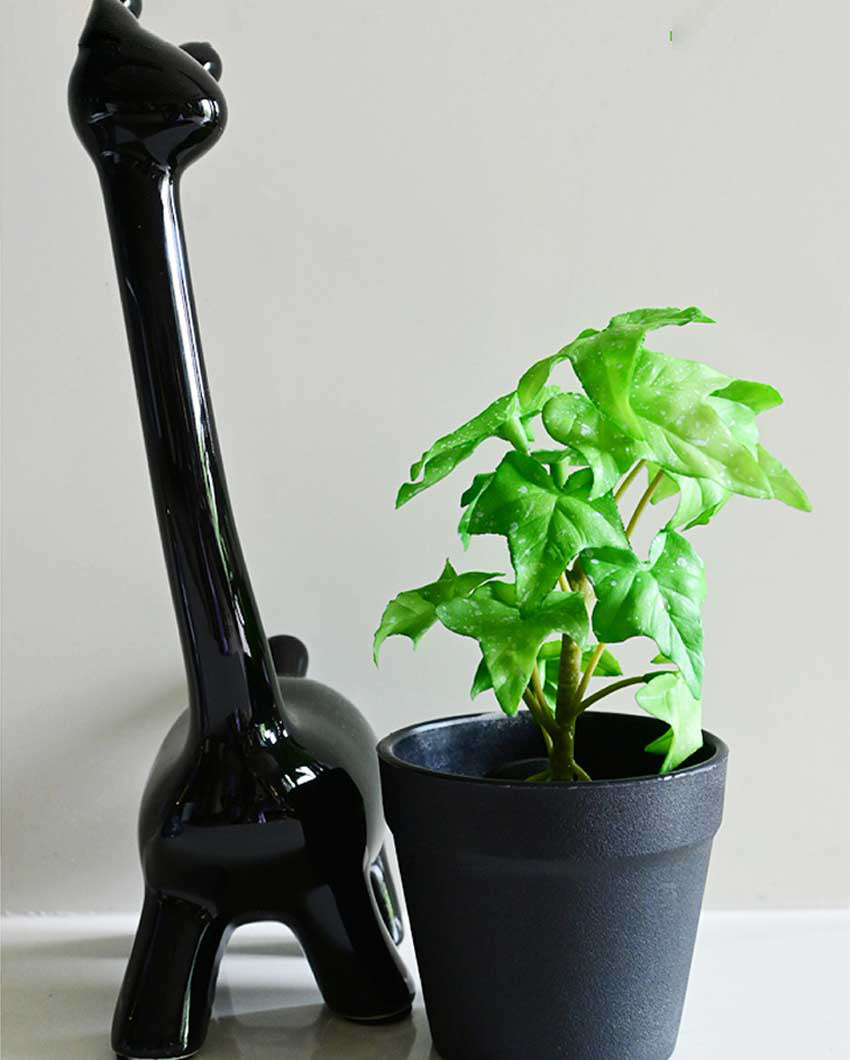 Trailing Artificial Ivy Plant with Basic Pot | 7 inches