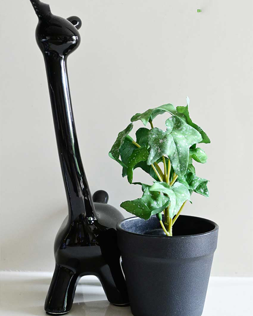 Trailing Artificial Ivy Plant with Basic Pot | 7 inches