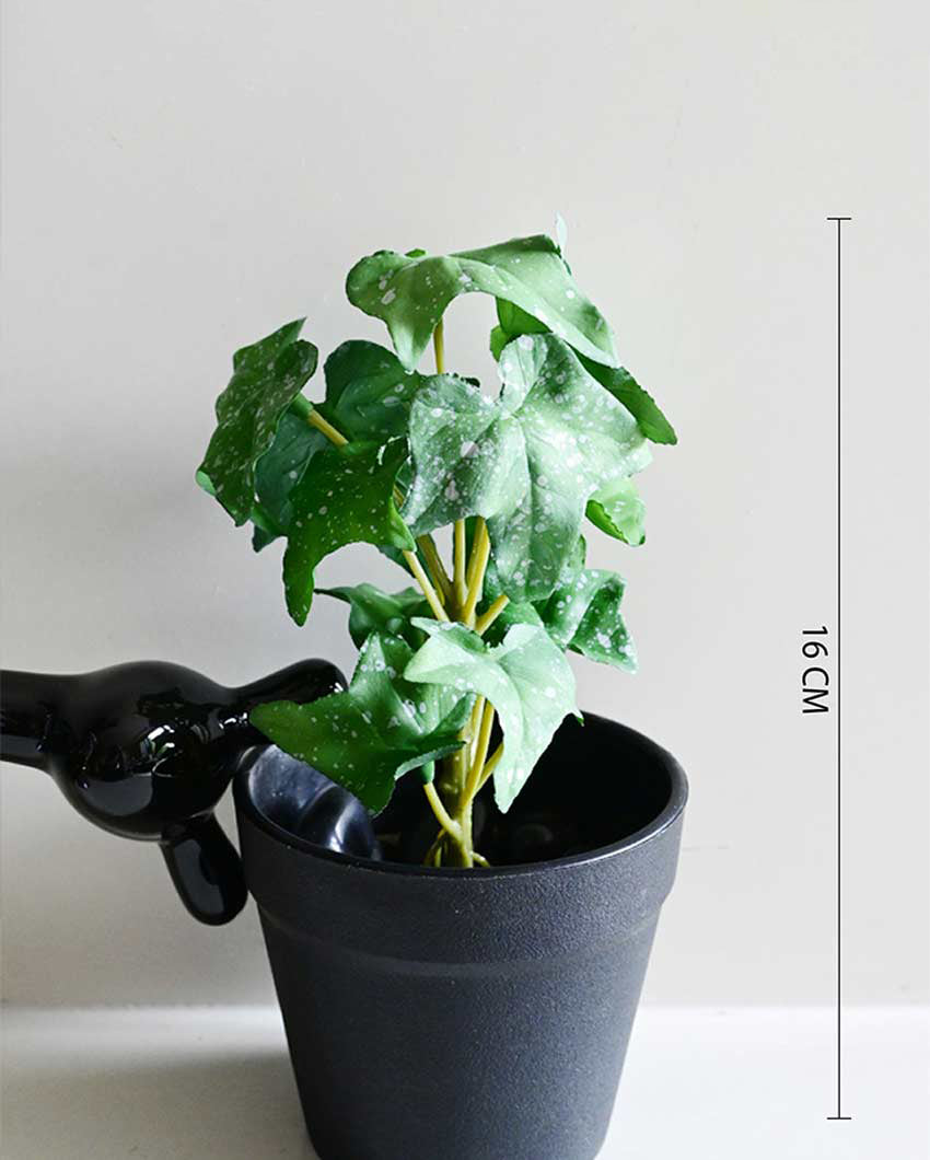 Trailing Artificial Ivy Plant with Basic Pot | 7 inches