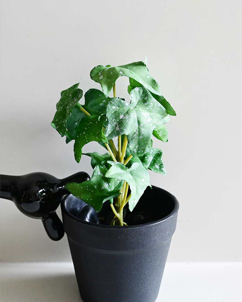 Trailing Artificial Ivy Plant with Basic Pot | 7 inches