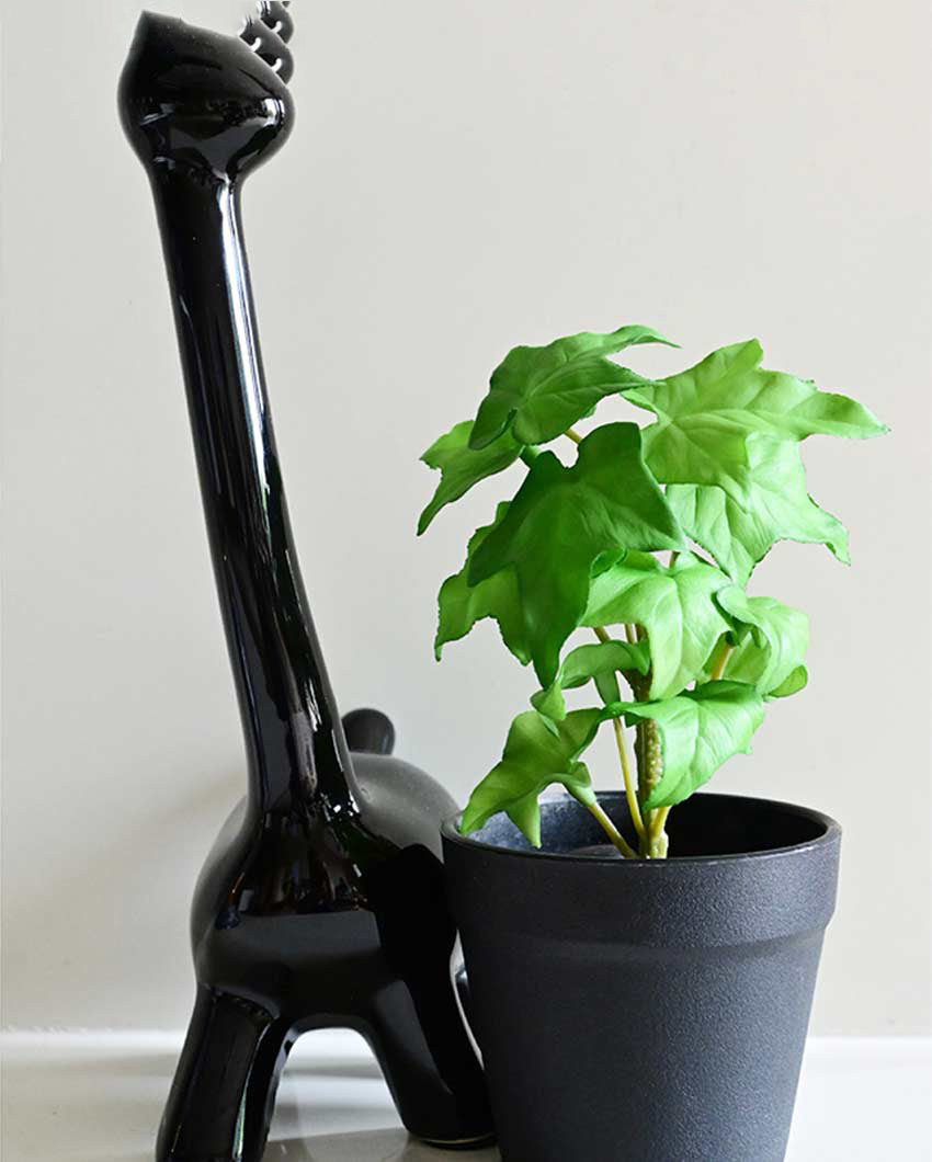 Trailing Artificial Ivy Plant with Basic Pot | 7 inches