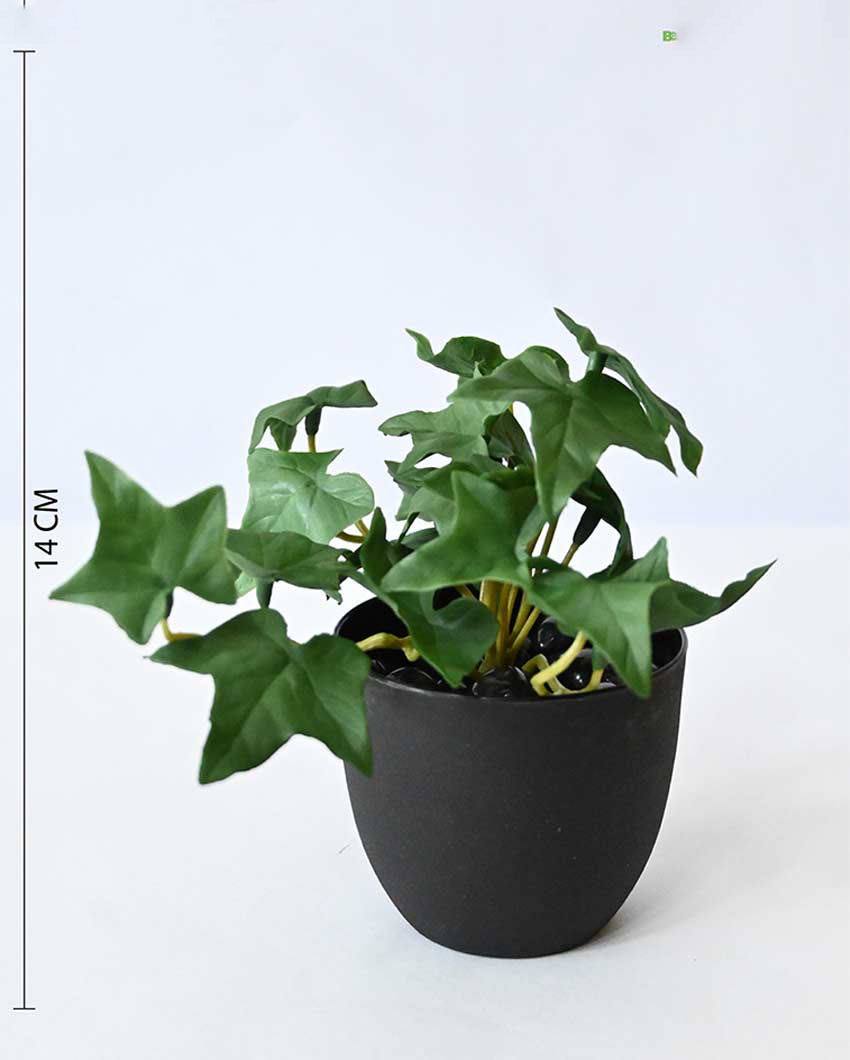 Lifelike Artificial Ivy Plant with Basic Pot | 6 inches