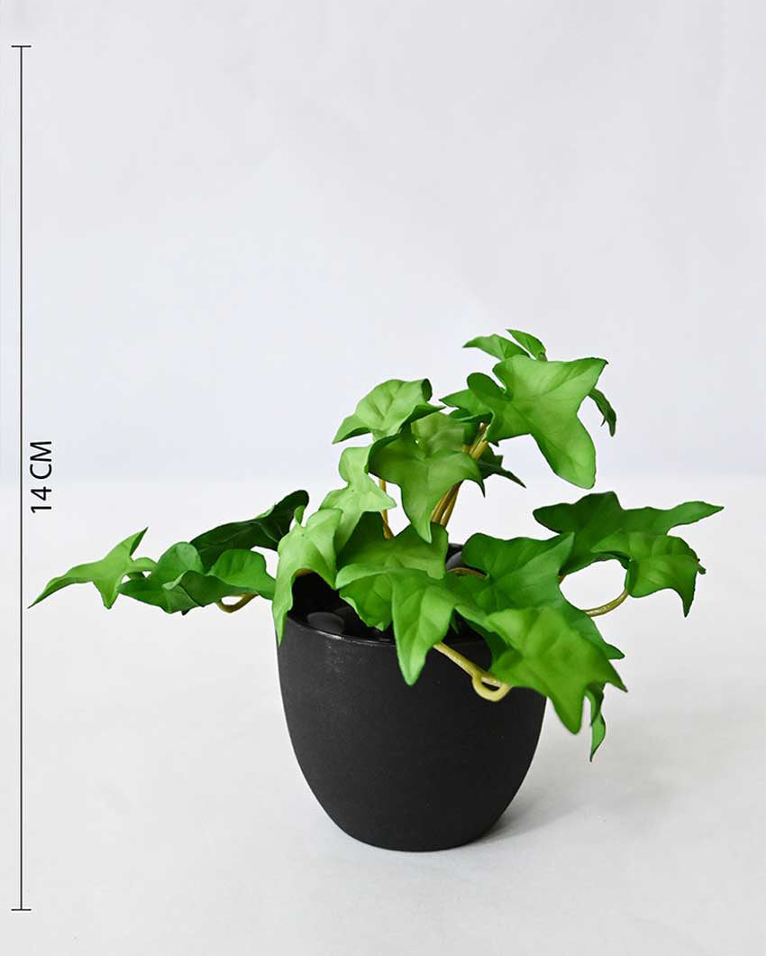 Lifelike Artificial Ivy Plant with Basic Pot | 6 inches