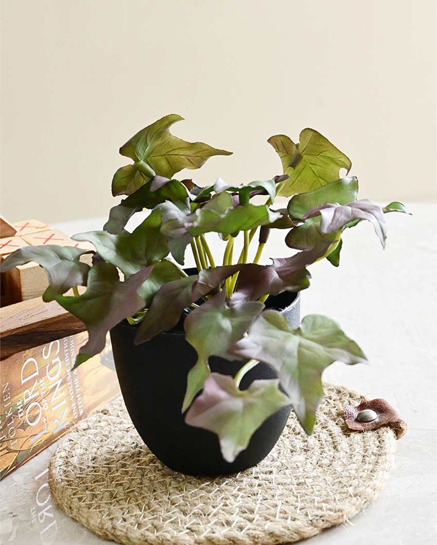 Lifelike Artificial Ivy Plant with Basic Pot | 6 inches