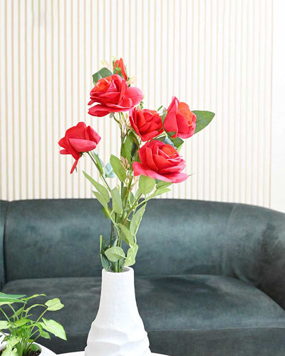 Classic Artificial Rose Flower Stick Plant Without Vase | 3 Feet