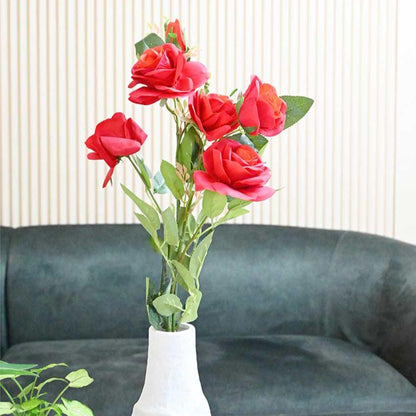 Classic Artificial Rose Flower Stick Plant Without Vase | 3 Feet