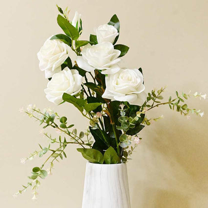 Classic Artificial Rose Flower Stick Plant Without Vase | 3 Feet