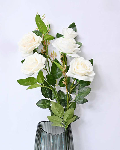 Classic Artificial Rose Flower Stick Plant Without Vase | 3 Feet