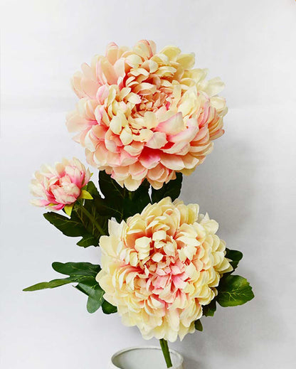 Attractive Artificial Peony Flower Stick Plant Without Vase | 3 Feet