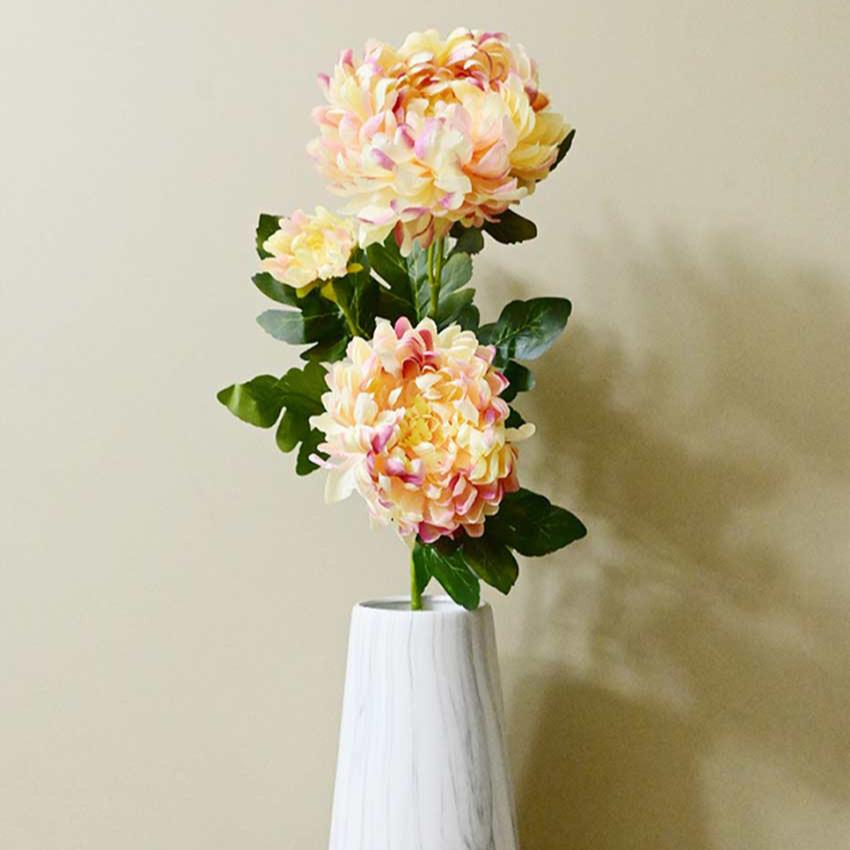 Attractive Artificial Peony Flower Stick Plant Without Vase | 3 Feet