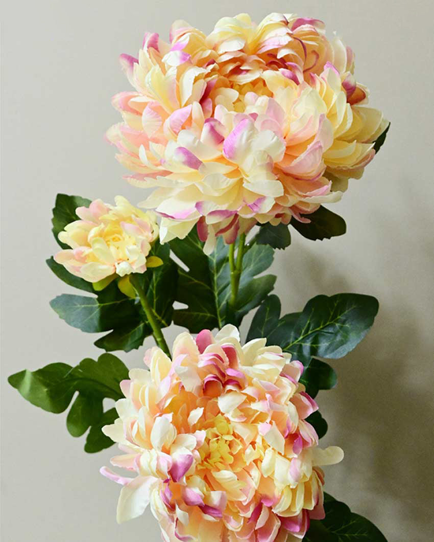 Attractive Artificial Peony Flower Stick Plant Without Vase | 3 Feet