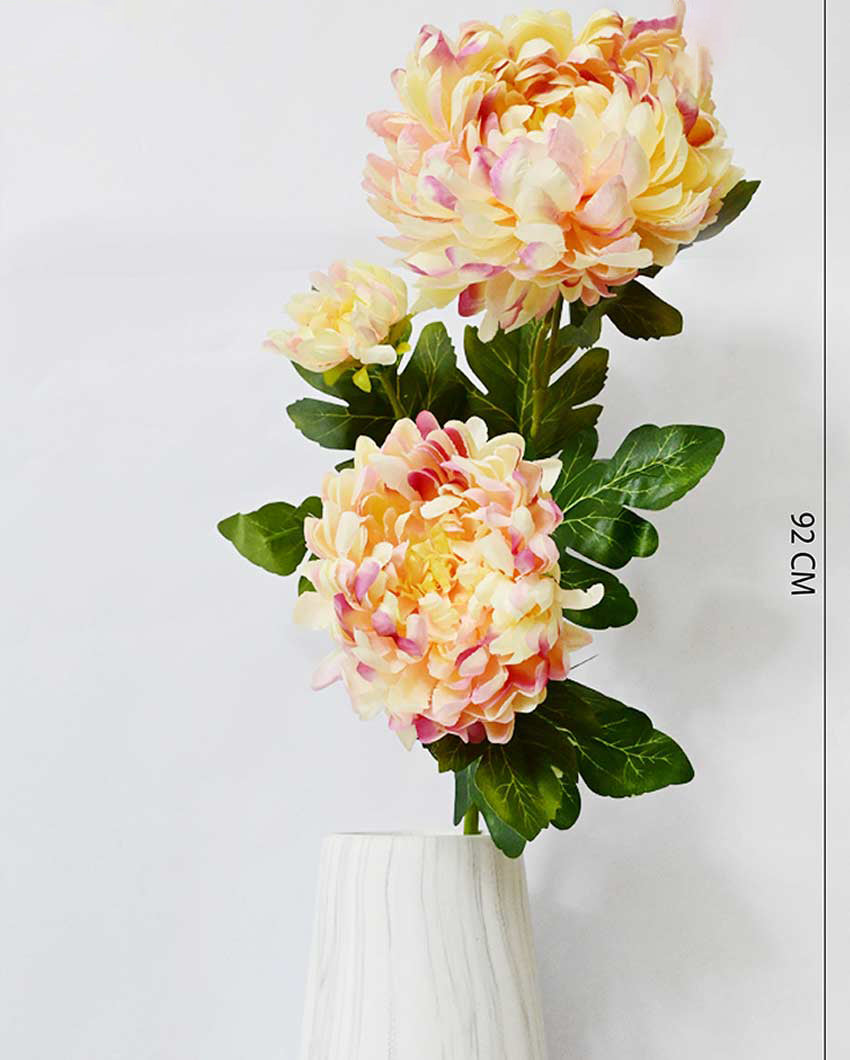 Attractive Artificial Peony Flower Stick Plant Without Vase | 3 Feet