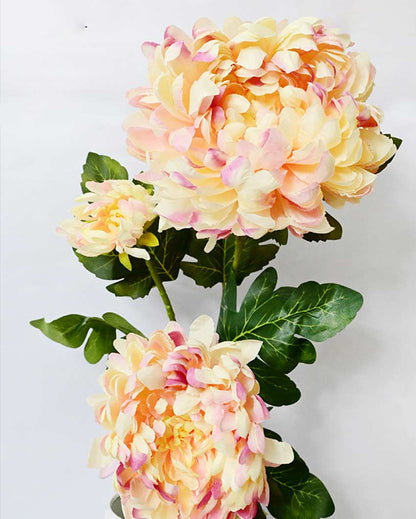 Attractive Artificial Peony Flower Stick Plant Without Vase | 3 Feet