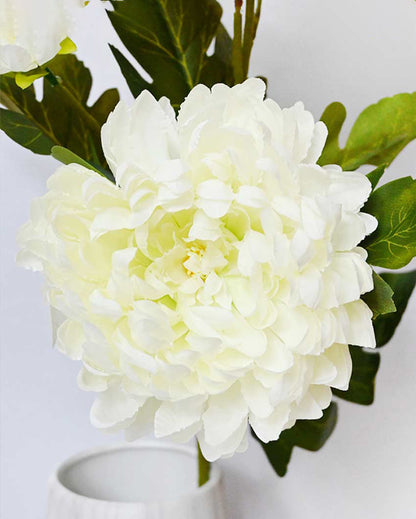 Attractive Artificial Peony Flower Stick Plant Without Vase | 3 Feet