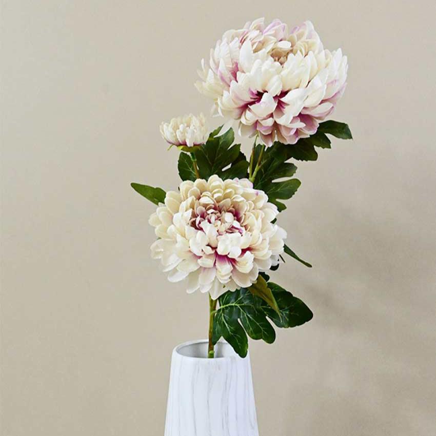 Attractive Artificial Peony Flower Stick Plant Without Vase | 3 Feet