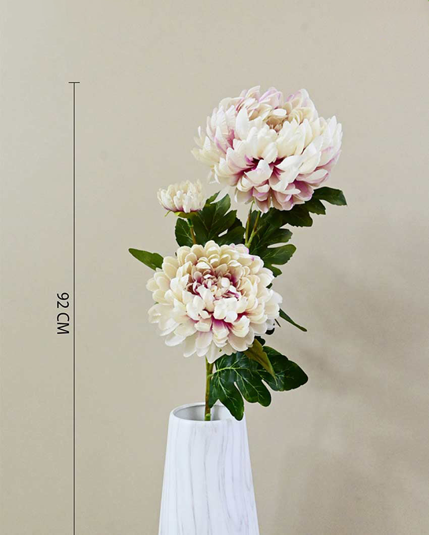 Attractive Artificial Peony Flower Stick Plant Without Vase | 3 Feet