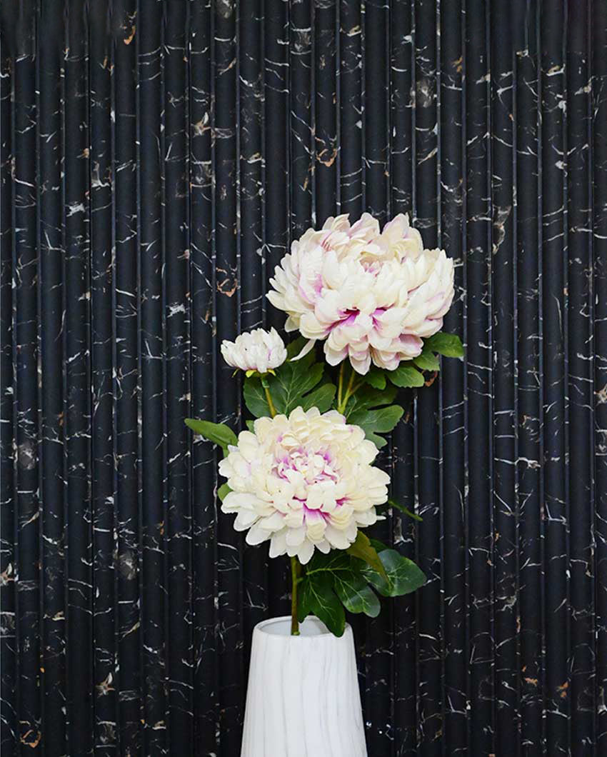 Attractive Artificial Peony Flower Stick Plant Without Vase | 3 Feet