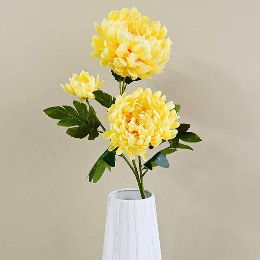 Attractive Artificial Peony Flower Stick Plant Without Vase | 3 Feet