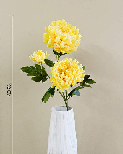 Attractive Artificial Peony Flower Stick Plant Without Vase | 3 Feet