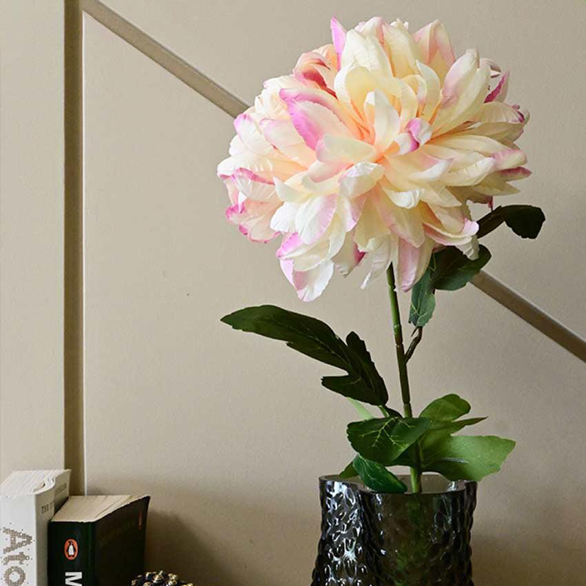 Chic Attractive Artificial Peony Flower Stick Plant Without Vase | 2 Feet