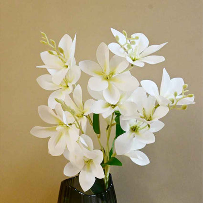 Graceful Artificial Magnolia Flower Stick Without Vase | 34 inches